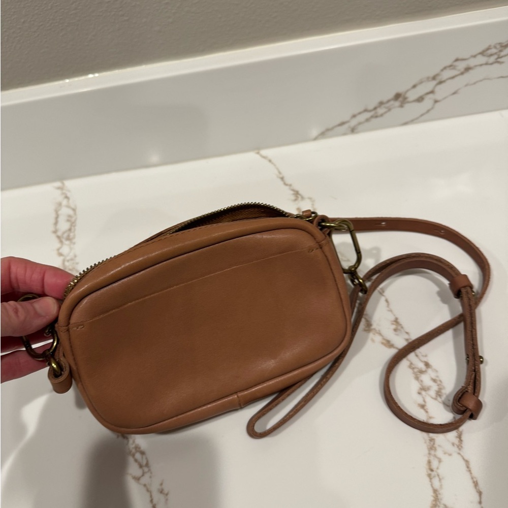 Madewell Tan Leather Crossbody Bag